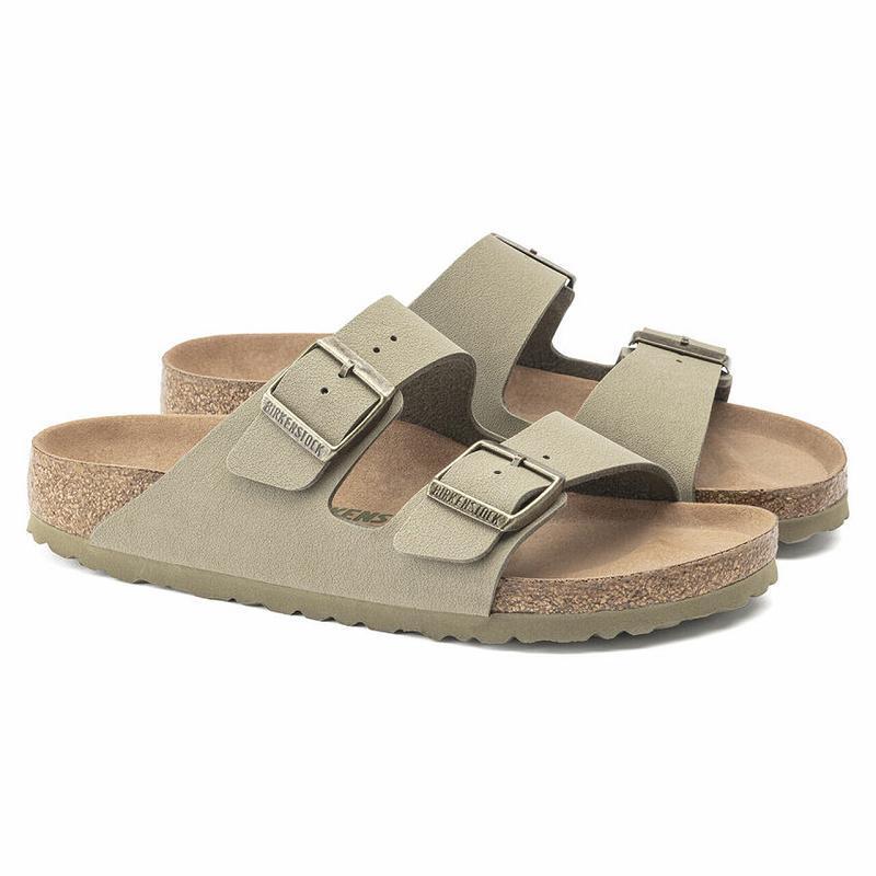 Birkenstock Vegan Birkibuc Arizona Herre Khaki | DK 264OKI